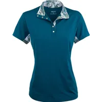 Women's Short Sleeve Mock Neck Polo