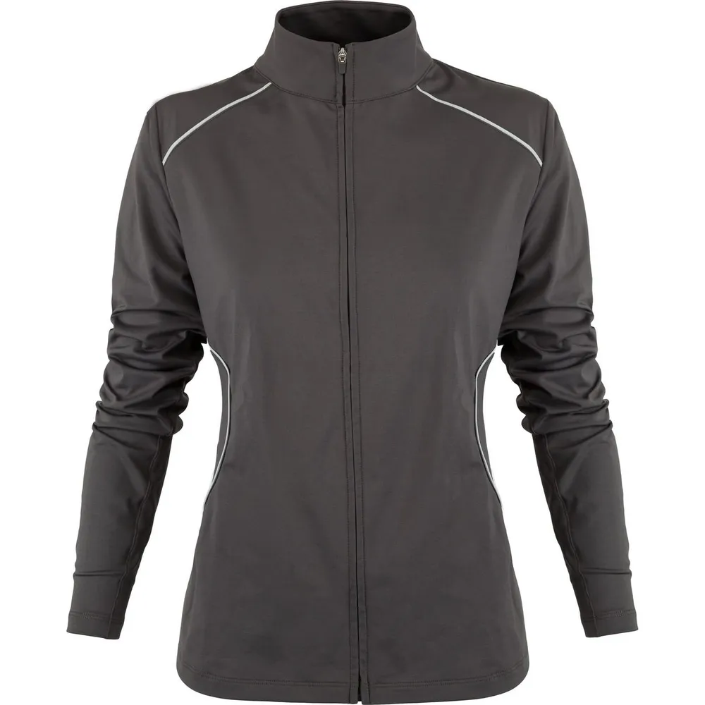 Women's Long Sleeve Full Zip Piped Jacket