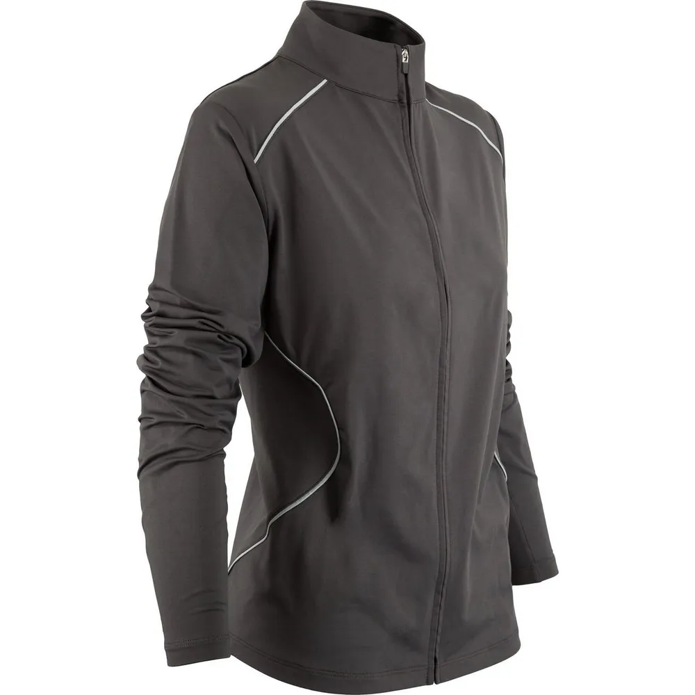 Women's Long Sleeve Full Zip Piped Jacket