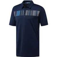 Men's Chest Stripe Short Sleeve Polo