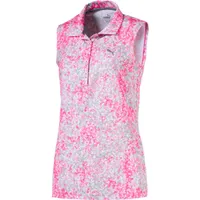 Women's Floral Sleeveless Polo