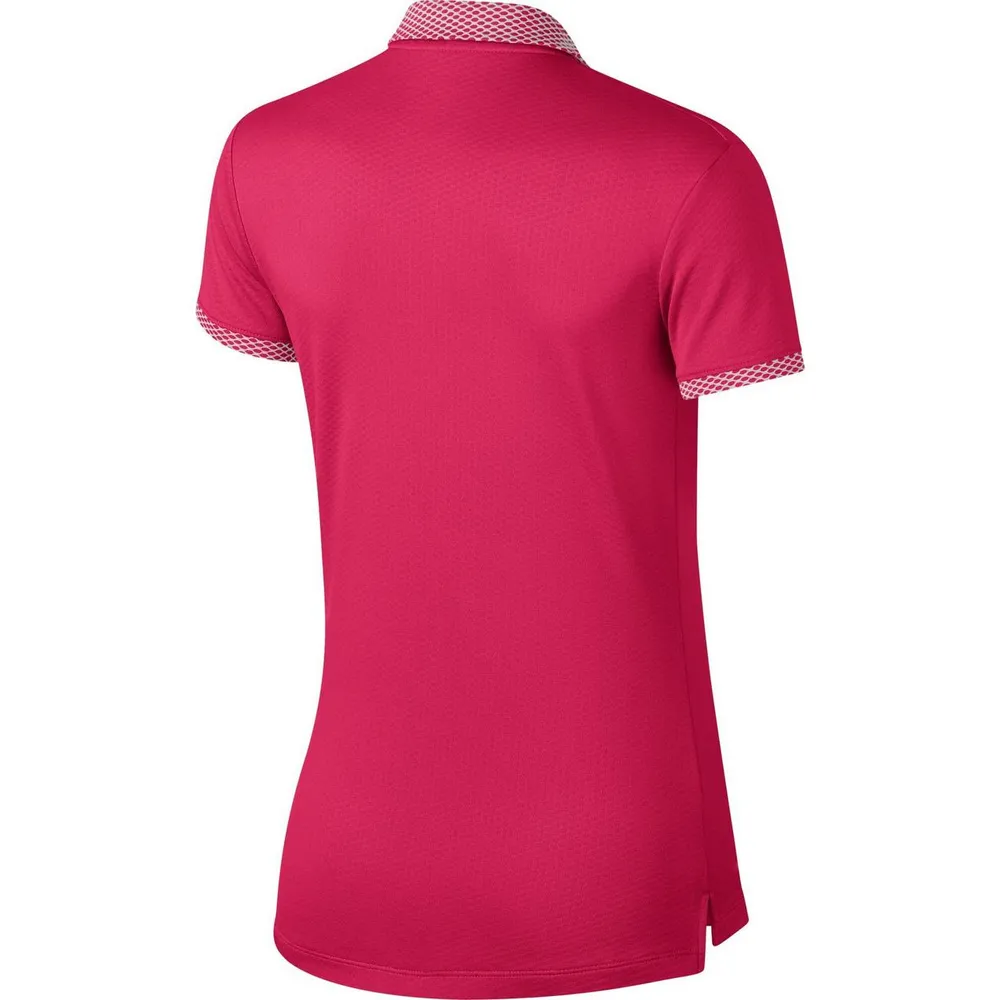 Women's Dry Textured Short Sleeve Polo