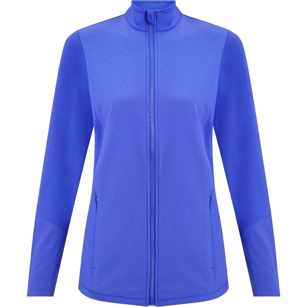 Women's Thermal Perforated Full Zip Long Sleeve Jacket