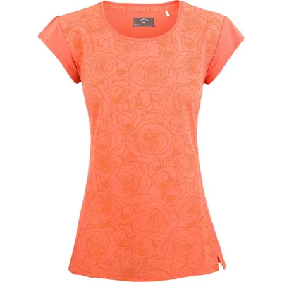 Women's Floral Print Lifestyle Short Sleeve Polo