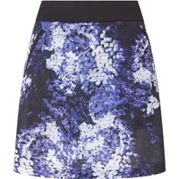 Women's Brush Stroke Printed 18 Inch Mesh Knit Skort