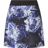 Women's Brush Stroke Printed 18 Inch Mesh Knit Skort