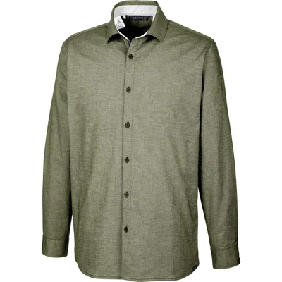 Men's adicross Beyond 18 Stretch Woven Oxford Long Sleeve Shirt