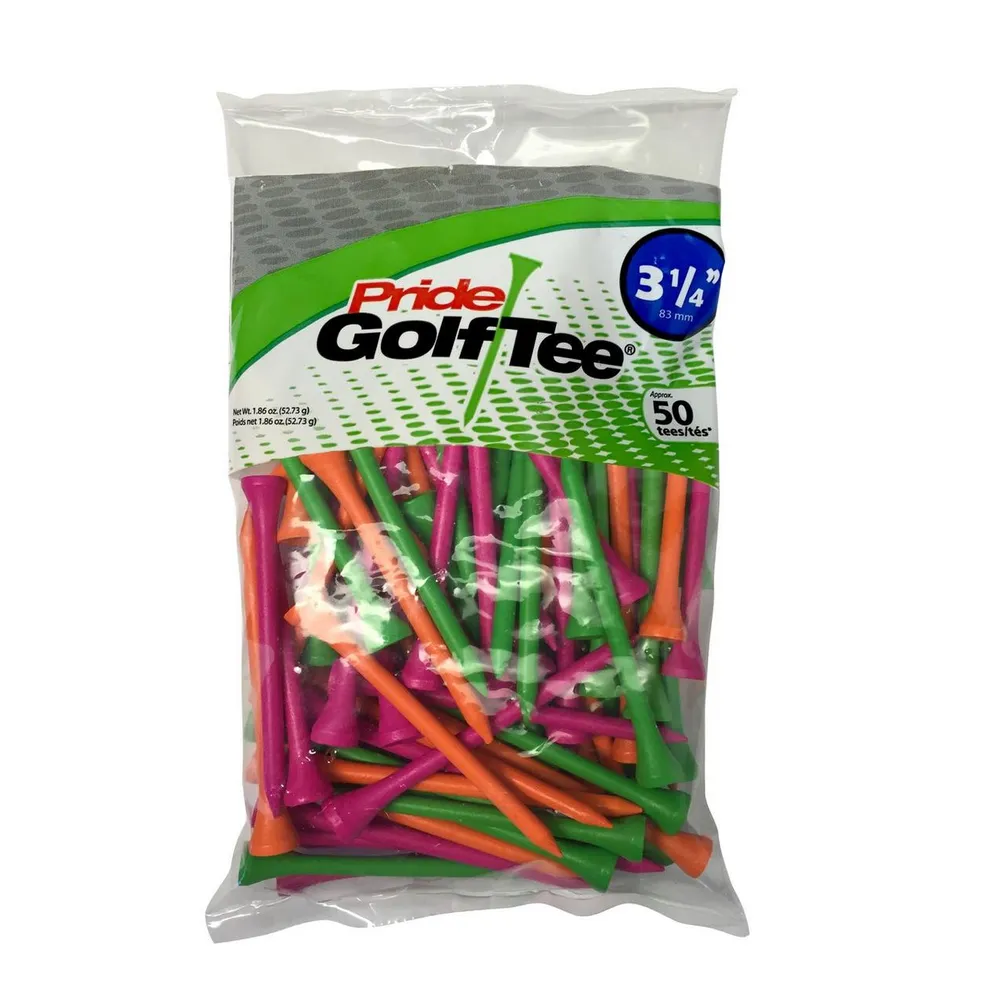 3-1/4IN Pride 50ct Citrus Mix Golf Tees