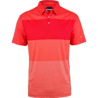 Men's Gradient Heather Stripe Short Sleeve Polo