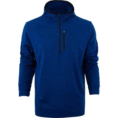 Men's Water Repellent Heathered 1/4 Zip Hoodie