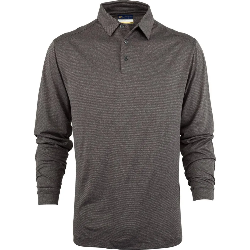 Men's Fineline Stripe Long Sleeve Polo