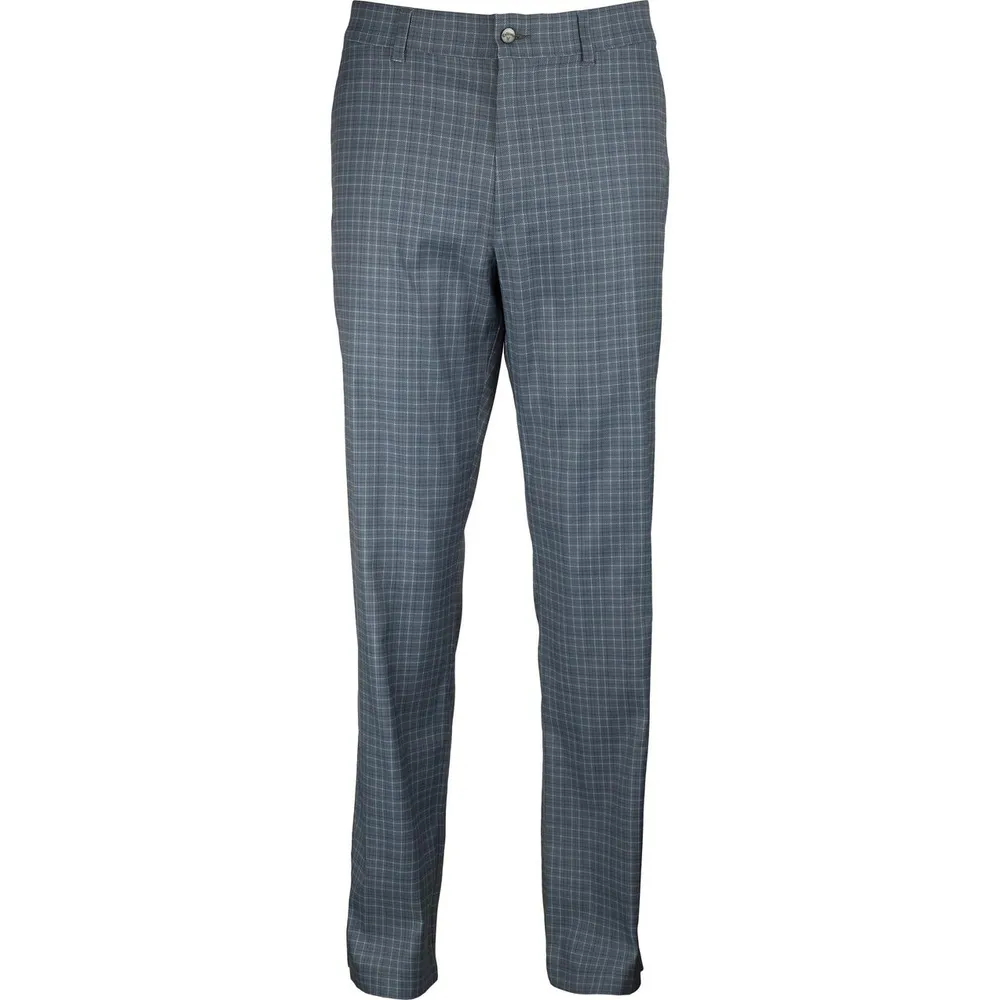 Men's Stretch Plaid Print Pants