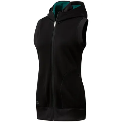 Women's Full Zip Fleece Hooded Vest