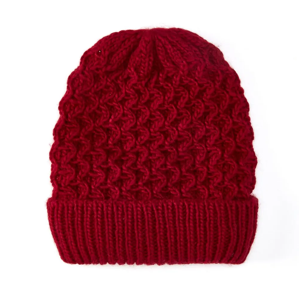 Women's Popcorn Knitwear Beanie