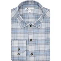 Men's Leavell Performance Check Flannel Woven Long Sleeve Shirt