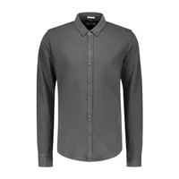 Men's Brush Pique Woven Long Sleeve Shirt