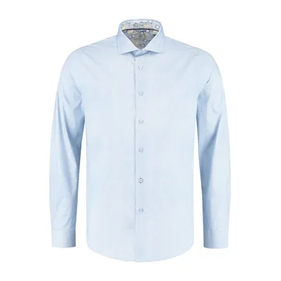 Men's Mini Dot Stretch Poplin Woven Long Sleeve Shirt