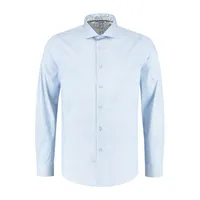 Men's Mini Dot Stretch Poplin Woven Long Sleeve Shirt