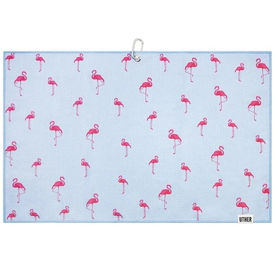 Microfiber Golf Towel - Flamingo Lake