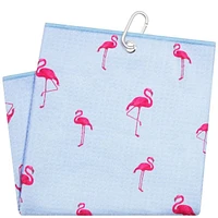 Microfiber Golf Towel - Flamingo Lake
