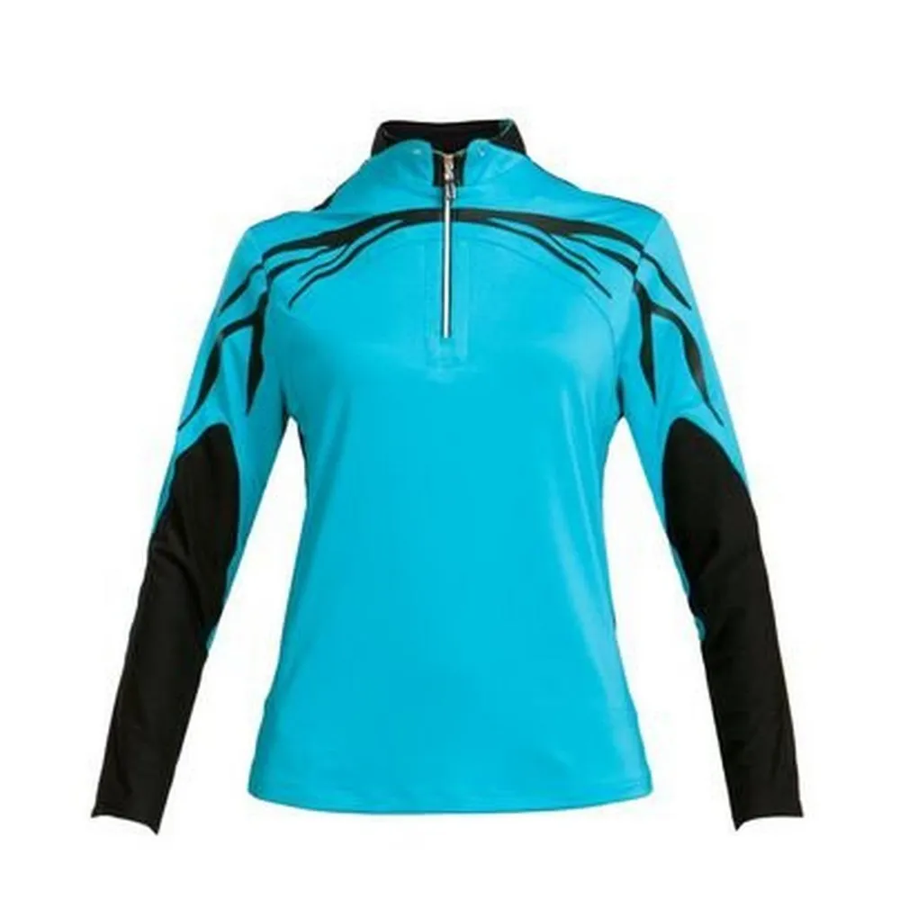 Women's Half Zip Long Sleeve Polo