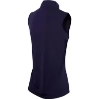 Women's Microdot Sleeveless Zip Mock