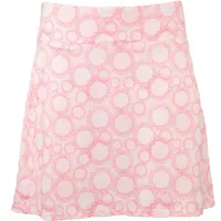 Women's Printed Circle Dot Pull On Skort