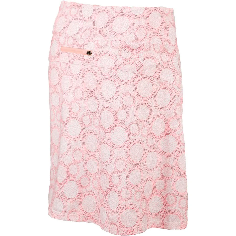 Women's Printed Circle Dot Pull On Skort