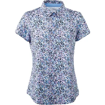 Women's All Over Print Short Sleeve Polo