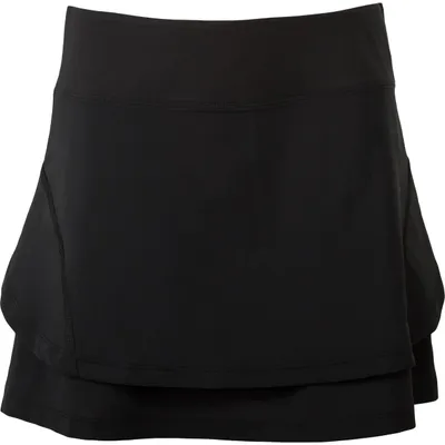 Women's Double Layer Flounce Pull On Skort