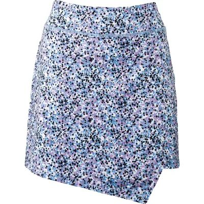 Women's Printed Cross Over Asymmetrical Pull On Skort