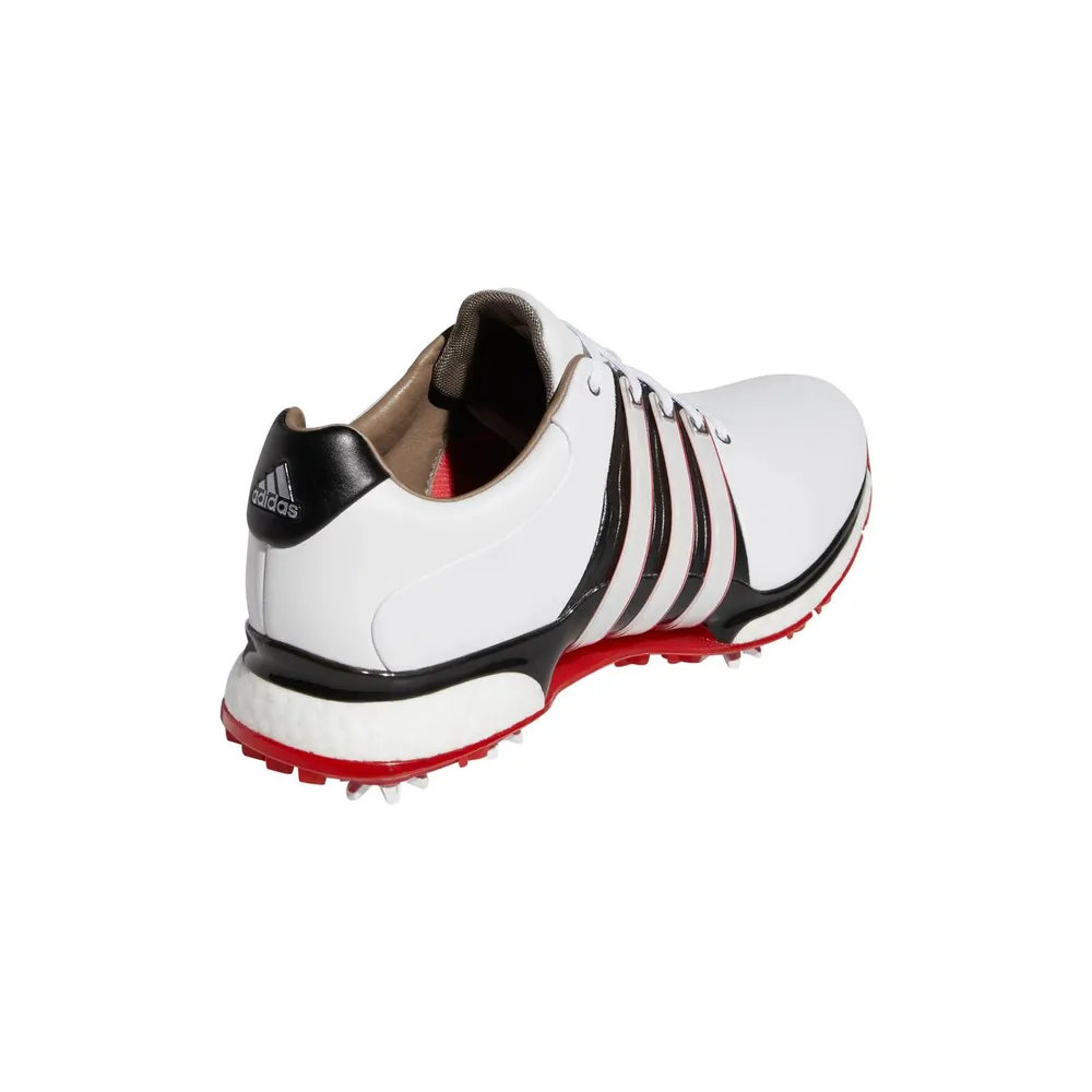 Men's Tour360 XT Spiked Golf Shoe - WHITE/BLACK/RED