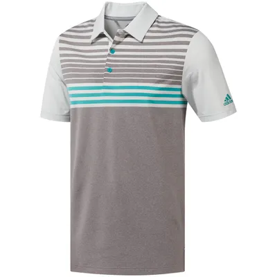 Men's Ultimate 365 3-Stripe Heather Short Sleeve Shirt