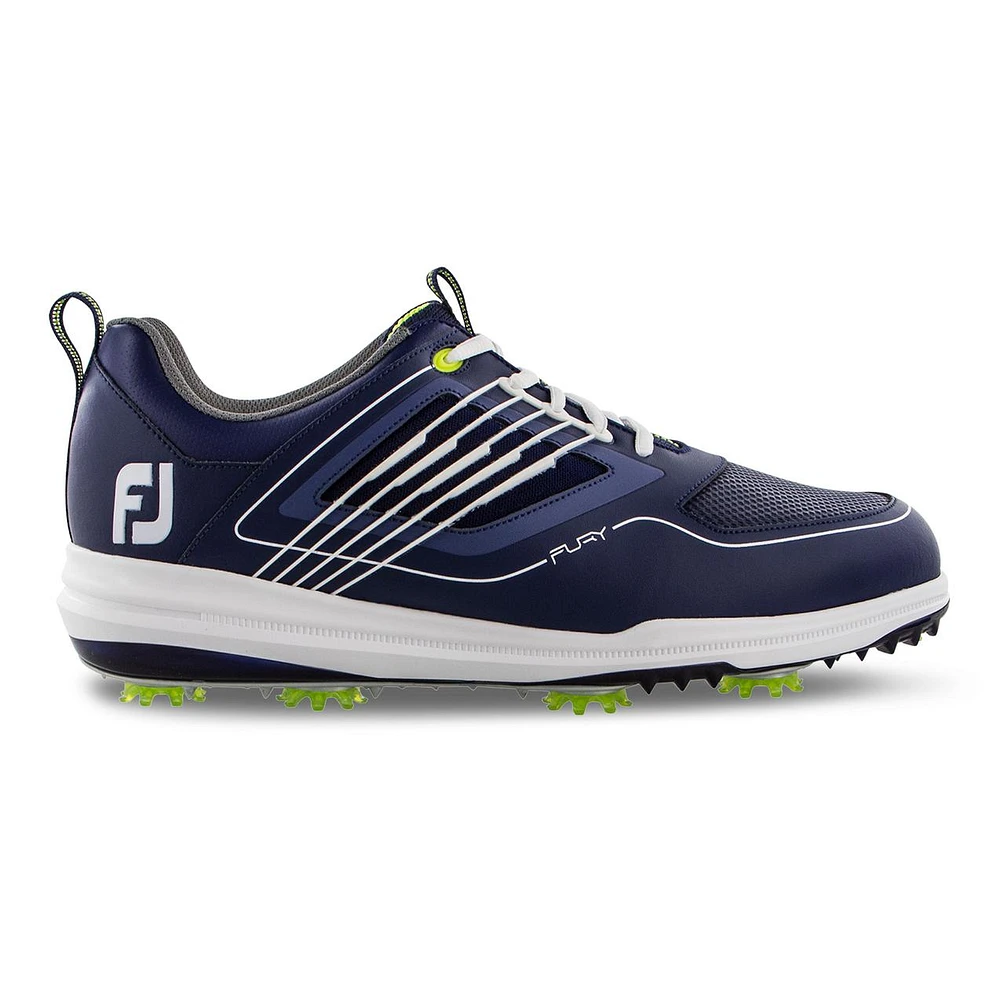 Men's Fury Spiked Golf Shoe - NAVY/WHITE/GREEN