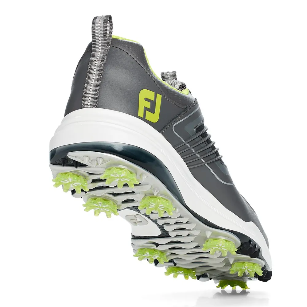 Men's Fury Spiked Golf Shoe - GREY/WHITE/GREEN