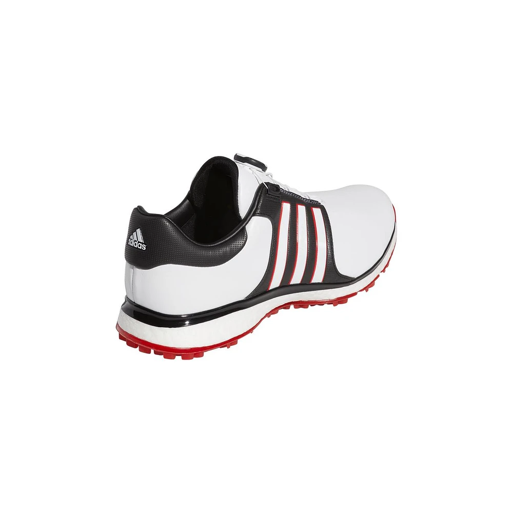 Men's Tour360 XT Boa Spikeless Golf Shoe WHITE/BLACK/RED