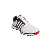 Men's Tour360 XT Boa Spikeless Golf Shoe WHITE/BLACK/RED