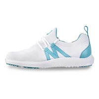 Women's FJ Leisure Slip On Spikeless Shoe - WHITE/LIGHT BLUE