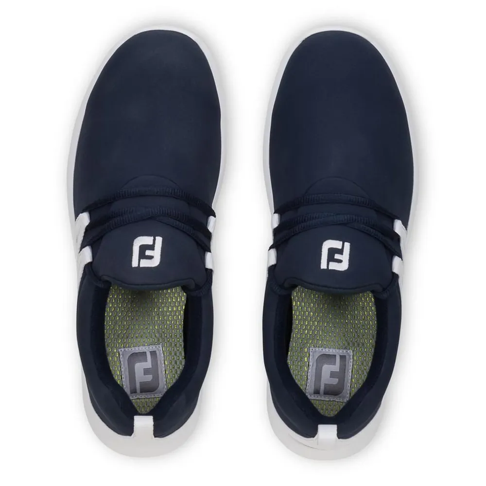 Women's FJ Leisure Slip On Spikeless Shoe - NAVY/WHITE