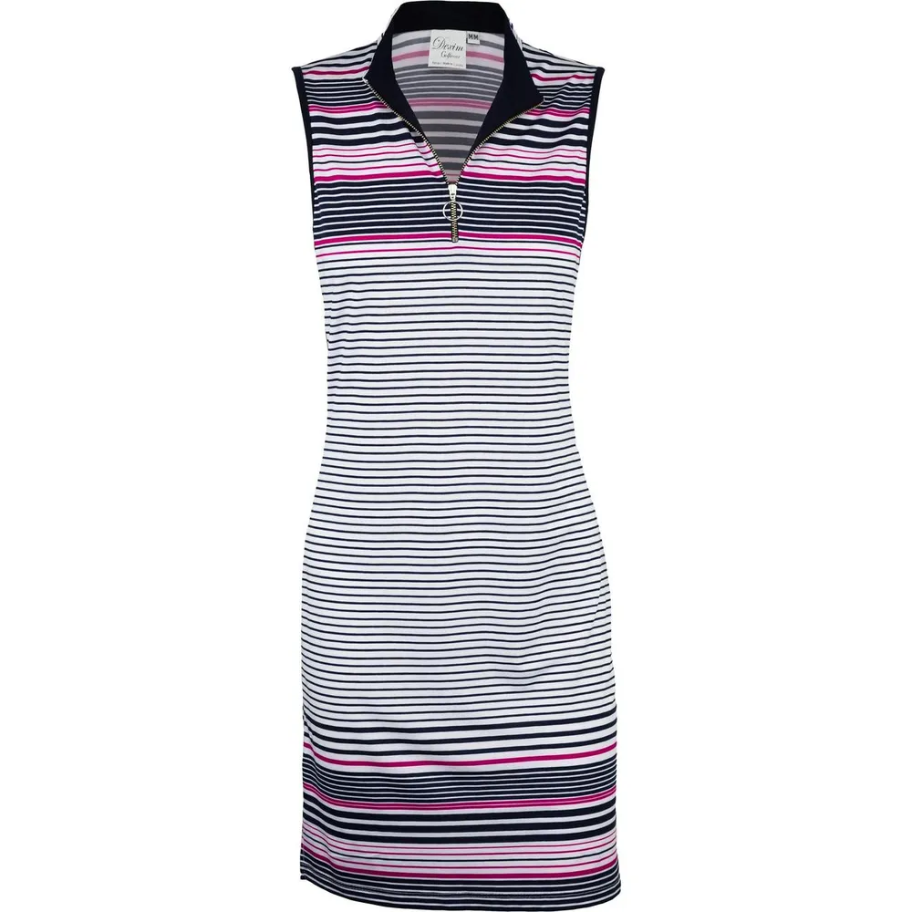 Women's Variated Stripe Print Sleeveless Dress