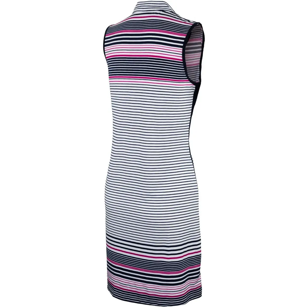 Women's Variated Stripe Print Sleeveless Dress