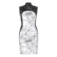 Women's Giselle Contrast Floral Sleeveless Dress