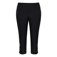 Women's Mesh Insert Pull On Capri