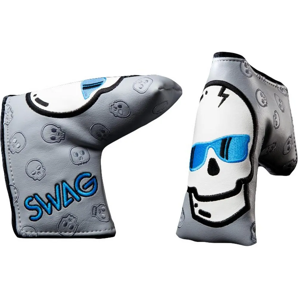 Blue Skull Putter Headcover