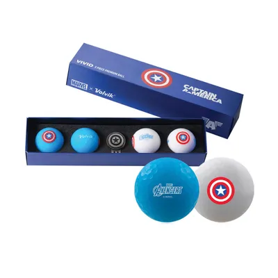 Marvel Vivid 4 Pack Gift Set Golf Balls