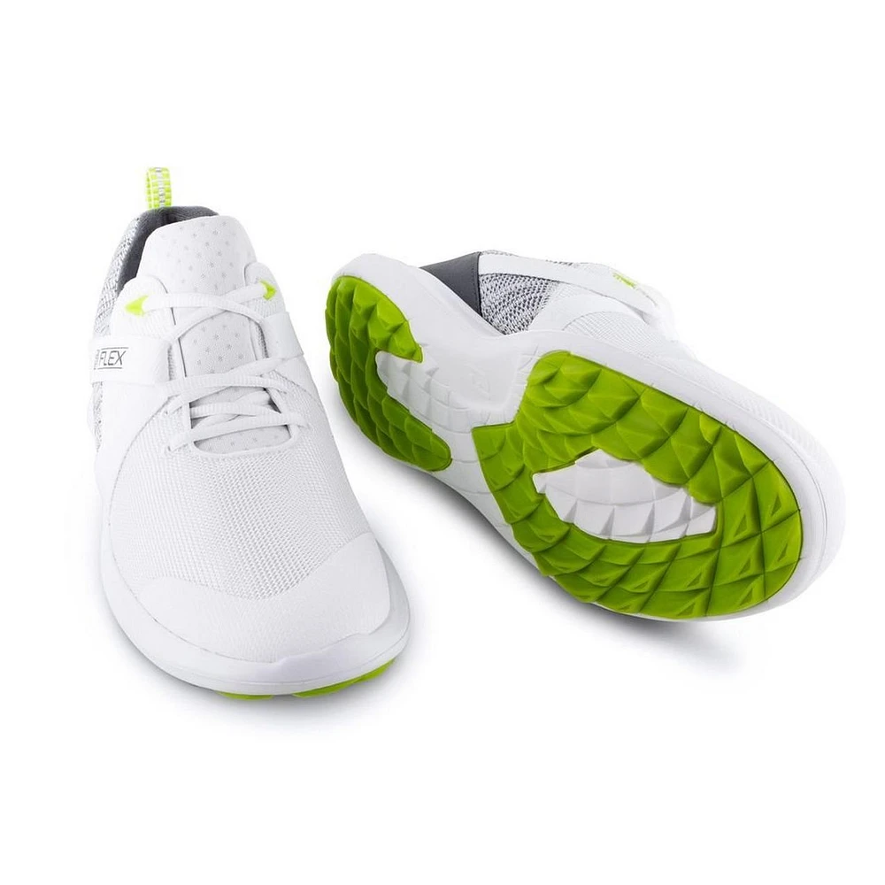 Men's Flex Spikeless Golf Shoe - White/Grey
