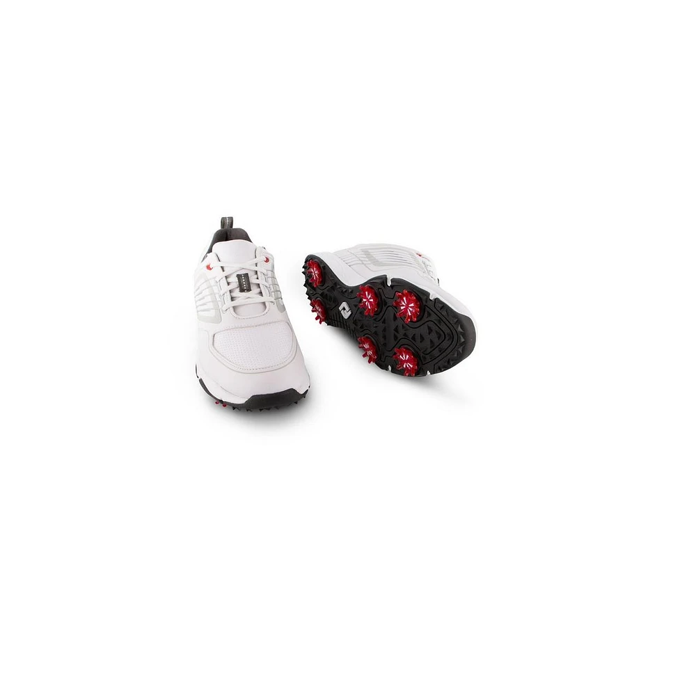 Junior Fury Spiked Golf Shoe - White/Black