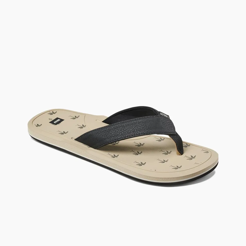 Men's Manchado Day Print Flip-Flop Sandal - Khaki/Black