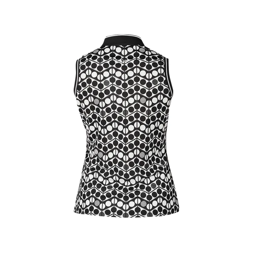 Women's Winka Printed Sleeveless Polo