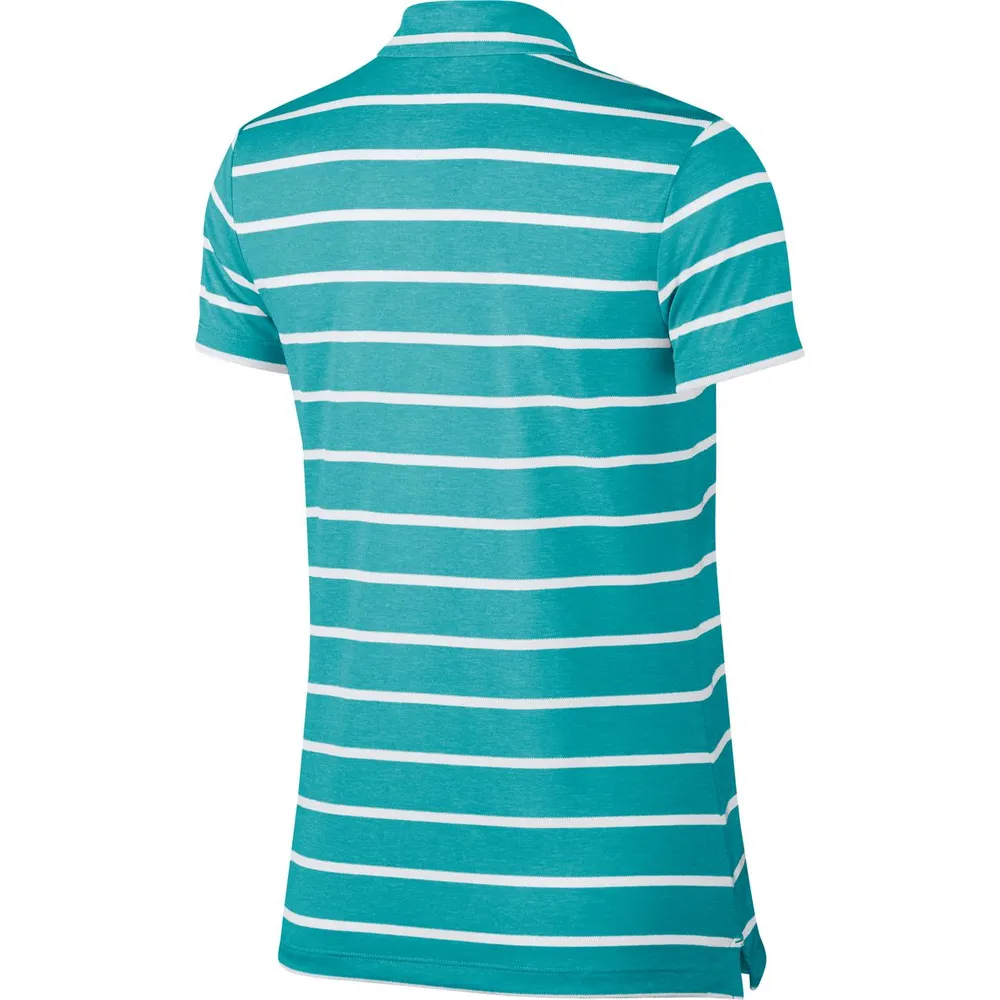 Women's Striped Dry Short Sleeve Polo